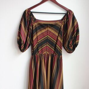 Striped Multicolor Women's Dress
